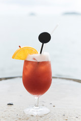 The Bay Breeze cocktail on the beach