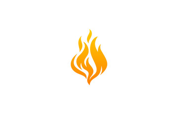 Fire icon vector - flame logo