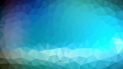 Obraz premium Polygon Lighting Blue Shade