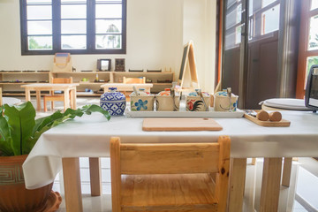 ingredients and kitchenware for homemade pizza