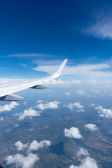 Blick aus dem Flugzeug