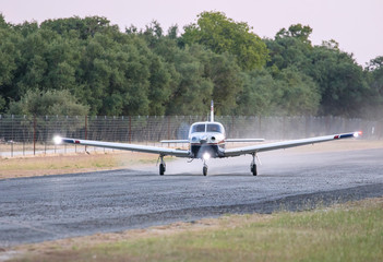 Piper Saratoga taking off