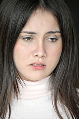 Obraz premium Youthful Australian Female And Sadness