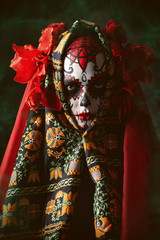 Obraz premium evil catrina at halloween