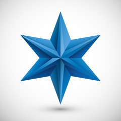 gwiazda origami wektor