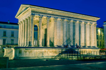 Fototapeta premium Nîmes Touristique, Gard, Occitanie, France.