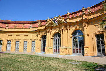 Historical  Conservatory (Orangerie) in the  city of Erlangen,  ( Bavaria),  Germany 