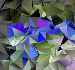 Obraz premium Triangular 3d, modern background