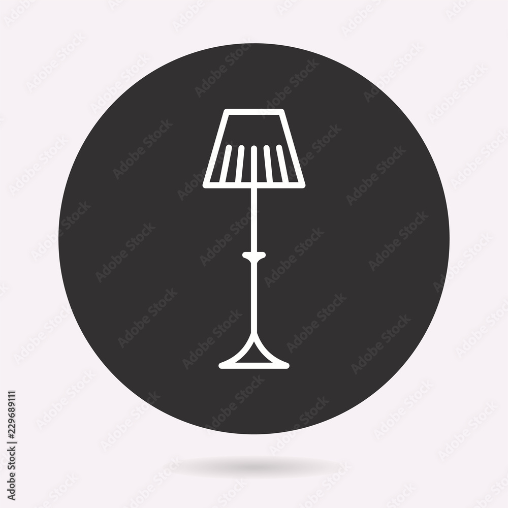 Sticker Lighting - vector icon. Illustration isolated. Simple pictogram.