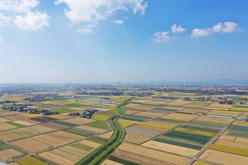 Autumn rural areas and settlements