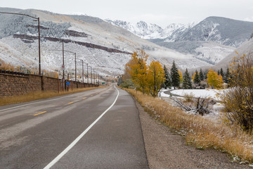 First snow of the season Vail Co.