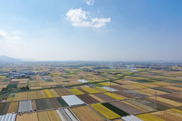 Autumn rural areas and settlements