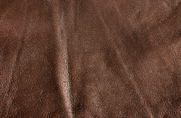 Brown skin texture close up. Natural, environmentally friendly material