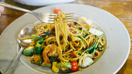 Spaghetti Chinese food