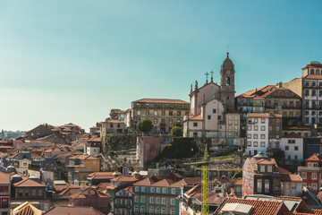 Architecture of the building and house of Porto, Portugal