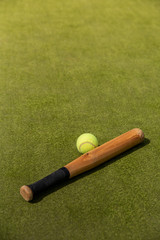 Rounders, baseball, cricket bat and ball