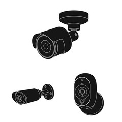 Vector illustration of cctv and camera symbol. Collection of cctv and system vector icon for stock.