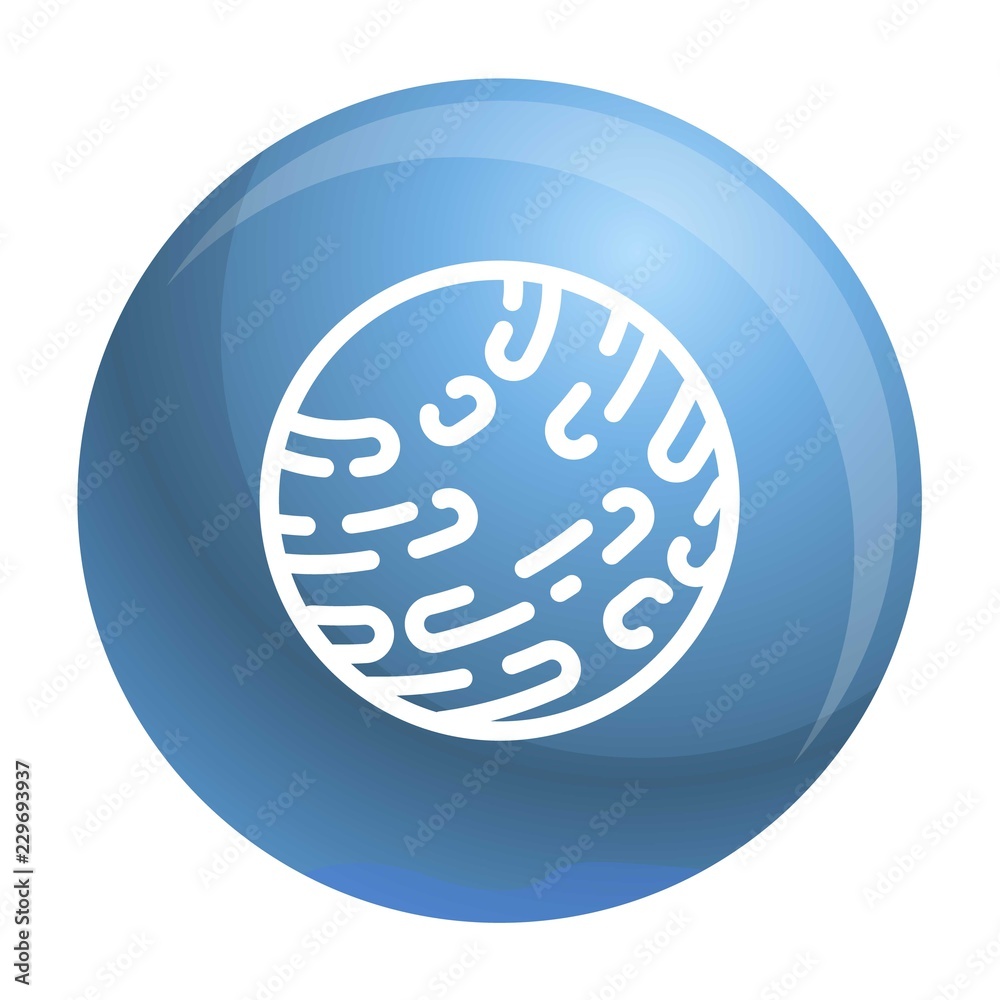 Poster mars planet icon. outline mars planet vector icon for web design isolated on white background