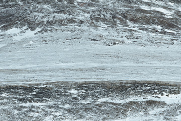 Textured desolate winter landscape in the Rocky Mountains, Colorado