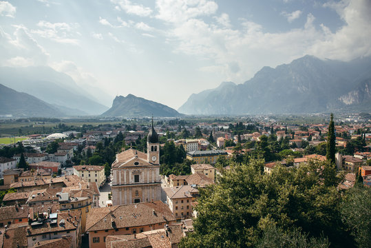 Blick auf Arco und den Gardasee