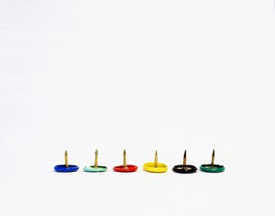 Fototapeta premium Spitze Pinnadeln als kreatives Symbol