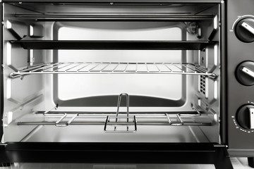 Inside view of modern electric oven