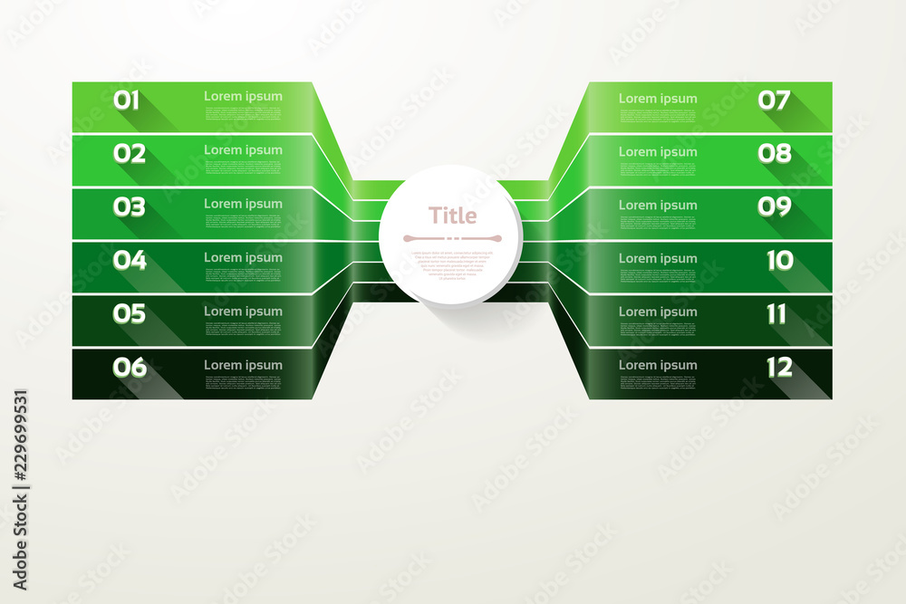 Wall mural vector progress background. template for diagram, graph, presentation and chart. business concept wi