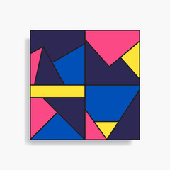 Abstract geometric seamless pattern