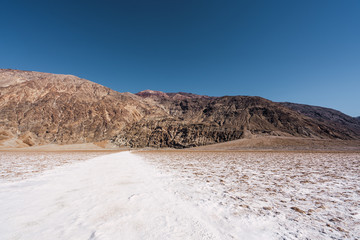 View of mountains in Death Valley