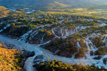 Epupa Falls on the Kunene River in Namibia