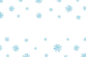 Christmas Background With Blue Snowflakes