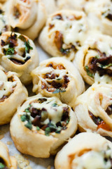 homemade healthy pastries on a white background