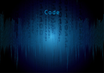blue computer code 