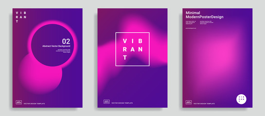 Trendy abstract design templates