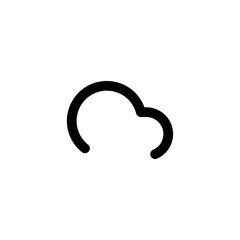 Cloud Snow vector icon isolated on background. Trendy sweet symbol. Pixel perfect. illustration EPS 10.