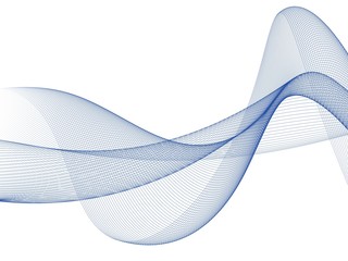     Abstract grid wave background, blue wavy 