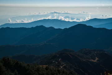 mountain layer landscape during day time