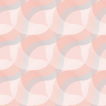 Striped light elegant wavy seamless pattern