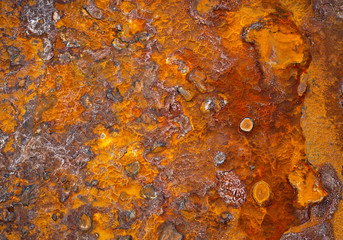 Colorful rusted steel pattern for background.