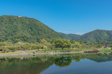 Fototapeta na wymiar 岩国 錦川の風景