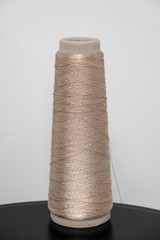 Vertical Shot Of A Thread Roll