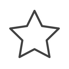 Star Icon. Vector Line.