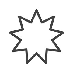 Star Icon. Vector Line.