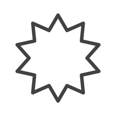 Star Icon. Vector Line.