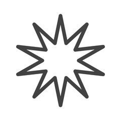 Star Icon. Vector Line.