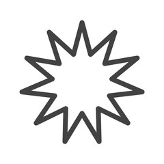 Star Icon. Vector Line.
