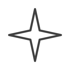 Star Icon. Vector Line.