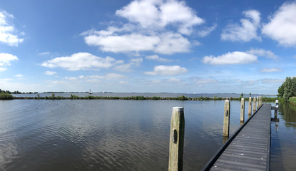 Naklejka premium Panorama from Hegemer lake