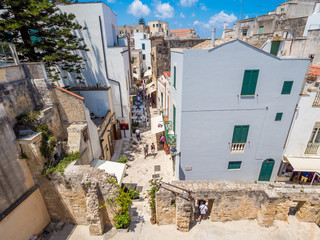 Otranto, Apulia, Italy - Jul 09, 2018: The old town of Otranto in Italy, province of Lecce (Apulia,...