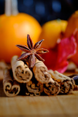 Fall flavors, pumpkin, cinnamon, orange, anise